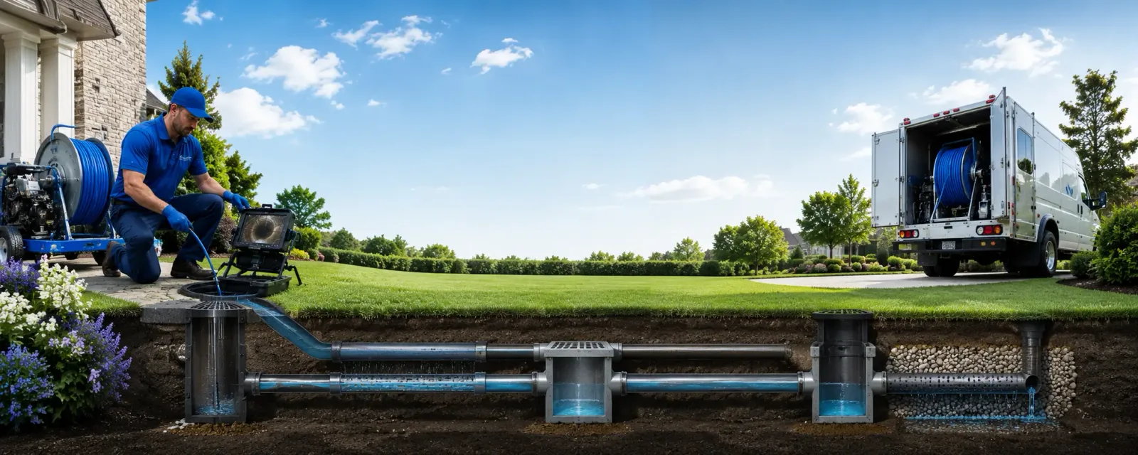 Outdoor drain cleaning information for Stevensville, VA